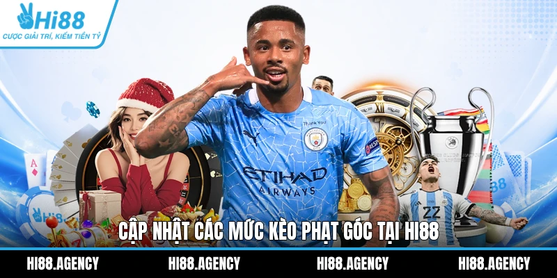 Cập nhật các mức kèo phạt góc tại HI88 