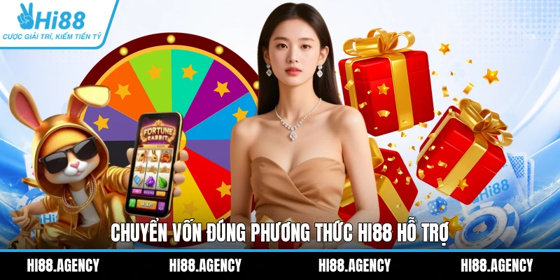 Chuyển vốn đúng phương thức HI88 hỗ trợ